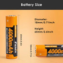 Fenix ARB-L18-4000 18650 Battery Dimension Diagram