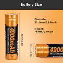Fenix ARB-L21-4900U-USB 21700 Battery Dimension Diagram