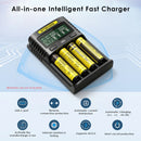 Nitecore UMS4 Charger Connected to Laptop USB-C Port