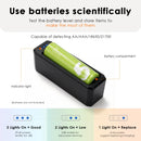 Battery organizer case closed – compact box with latch and carry handle