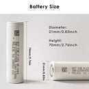 Six Molicel P50B cells arranged for a 6S1P e-bike battery pack