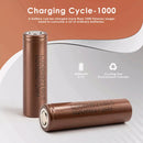 LG HG2 20A 3000mAh battery cycle life and capacity retention chart