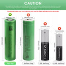 Sony VTC5A flat top battery terminal close up 35A high drain cell