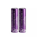 Vapcell F50 21700 5000mAh 10A flat top rechargeable battery 2-pack product image.