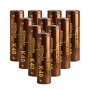 Vapcell K40 21700 4000mAh 30A high drain flat top rechargeable batteries 10-pack bulk.