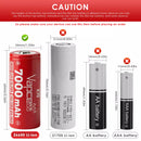 Vapcell K70 26650 battery label showing IMR chemistry and 15A continuous discharge rating.