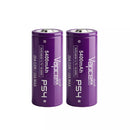 Vapcell P54 26650 5400mAh 20A protected button top high-drain rechargeable battery 2-pack.