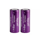 Vapcell P54 26650 5400mAh 20A protected button top high-drain rechargeable battery 2-pack.