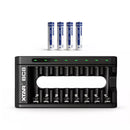 XTAR AAA Lithium Battery 8-Pack with 8 Bay USB Charger Main Image