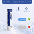 XTAR AAA Lithium Battery Button Top Positive Terminal Close-up