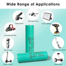 INR18650-20R4 battery powering a high-wattage vape mod, tactical flashlight, and cordless power tool – real-world high-drain applications.