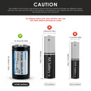 Keeppower 16340 protected button top battery design Keeppower 16340 protected button top battery design