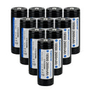 KeepPower 18500 battery 3.7V 2600mAh protected 10-pack button top Li-ion rechargeable cells main product image
