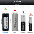 Keeppower 18500 protected button top battery with built in PCB