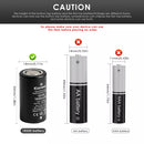 Keeppower IMR18350 retail packaging with UN38.3 safety label and specification card