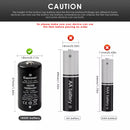 Keeppower IMR18350 retail packaging with UN38.3 safety label and specification card