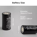 Keeppower IMR18350 1600mAh battery installed in a mechanical vape mod with atomizer
