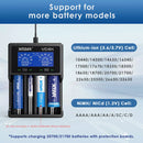 LCD Charger Supports Li-ion 21700 26650 18650 and Ni-MH AA AAA