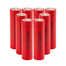 LG HE2 18650 rechargeable Li-ion battery 2500mAh 20A continuous high drain flat top, 8 pieces, for vaping, high-power flashlights, and power tools.