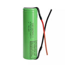 LG INR18650 MJ1 3500mAh 10A 18650 battery with button top flat top nickel tab and wire options