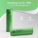 LG MJ1 battery cycle life and capacity retention chart