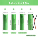 LG MJ1 18650 battery dimensions diagram