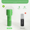 LG MJ1 flat top 18650 – flat positive terminal for EDC flashlights, camping gear, and portable devices.