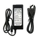 LiitoKala 12.6V 3A Li-ion battery charger for 3S 18650/21700 battery packs with EU plug. 100-240V wide voltage input, DC 5.5×2.1mm plug, constant current & voltage smart charging.