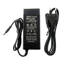 LiitoKala 12.6V 5A Li-ion battery charger for 3S 18650/21700 battery packs with EU plug. 100-240V wide voltage input, DC 5.5×2.1mm plug, constant current & voltage fast charging.