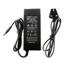 LiitoKala 12.6V 5A Li-ion battery charger for 3S 18650/21700 battery packs with UK plug. 100-240V wide voltage input, DC 5.5×2.1mm plug, constant current & voltage fast charging.