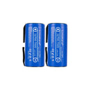 LiitoKala 32700 3.2V 7000mAh 20A LiFePO4 rechargeable flat top battery cell with pre-welded nickel tabs for soldering and DIY battery packs.