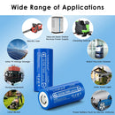LiitoKala 32700 3.2V 7000mAh LiFePO4 battery cells used in outdoor solar street lighting and high-power DIY flashlight applications.