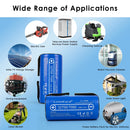LiitoKala 32700 3.2V 7000mAh LiFePO4 battery cells used in outdoor solar lighting, high-power flashlights, and DIY 12V battery pack assembly.