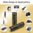 LiitoKala Lii-14A 14500 800mAh battery applied in flashlights, solar garden lights, RC toys, mini fans, and DIY battery pack projects for reliable everyday power.