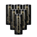 LiitoKala Lii-50A 26650 5000mAh 25A high-drain button top battery cell, featuring ultra-low 22mΩ internal resistance and 600 cycles lifetime.
