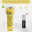 LiitoKala Lii-50E 21700 battery terminal guide showing Flat Top (70.9mm) and Button Top (72mm) options. Button Top adds ~1mm length for spring-loaded devices.