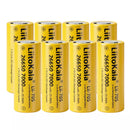 LiitoKala Lii-70S 21700 7000mAh 3.7V 21A button top battery front view