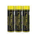 LiitoKala Lii-King4000 18650 4000mAh 3.7V 12A high-drain Li-ion battery with Flat Top terminal (65mm). True capacity 3900-4000mAh, 1000 cycle life for power tools and flashlights.
