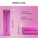 Dimension specifications for Lishen maximum capacity 21700 battery