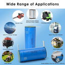 Detailed description of the LTT 32700 battery showing the secondary explosion-proof safety valve for leak prevention and low self-discharge technology for long-term storage