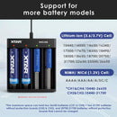 Compatible with 18350 18500 18650 21700 26650 & AA AAA