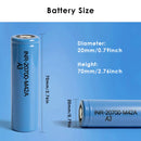 Molicel 20700 battery dimensions diagram