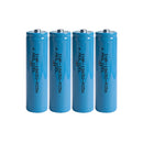 Molicel M35A 18650 rechargeable Li-ion battery 3500mAh 10A A-grade button top, 4 pieces, for flashlights, power banks, solar, and medical devices.
