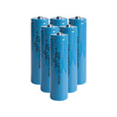 Molicel M35A 18650 rechargeable Li-ion battery 3500mAh 10A A-grade button top, 6 pieces, for flashlights, power banks, solar, and medical devices.