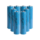 Molicel M35A 18650 rechargeable Li-ion battery 3500mAh 10A A-grade button top, 8 pieces, for flashlights, power banks, solar, and medical devices.
