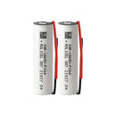 Molicel P26A 18650 rechargeable Li-ion battery 2600mAh 35A high drain pre-wired with leads, 2 pieces, for vape, power tools, flashlights, and DIY battery pack assembly.