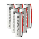 Molicel P26A 18650 rechargeable Li-ion battery 2600mAh 35A high drain pre-wired with leads, 6 pieces, for vape, power tools, flashlights, and DIY battery pack assembly.