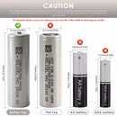 Molicel P42A 21700 protected cell with integrated PCB protection module and safety feature infographic