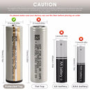 Molicel P42A 21700 protected cell with integrated PCB protection module and safety feature infographic