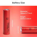 NCR18650GA 18650 battery dimensions